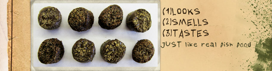 fish food mixed with Stubby Steve's